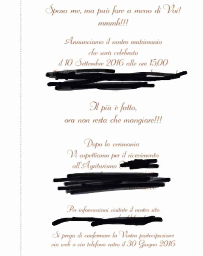 Bozza partecipazioni arrivata!!! wow - 1