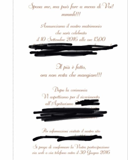 Bozza partecipazioni arrivata!!! wow - 1