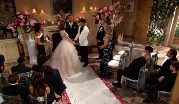 Il matrimonio di Nicole e Zende nella soap