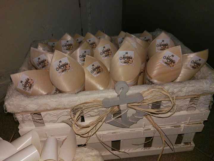 Ed anche i cesti per le coccarde e i coni porta riso sono pronti... - 4
