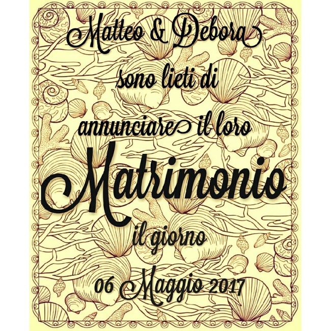 Ed ecco qua il nostro...save the date - 1