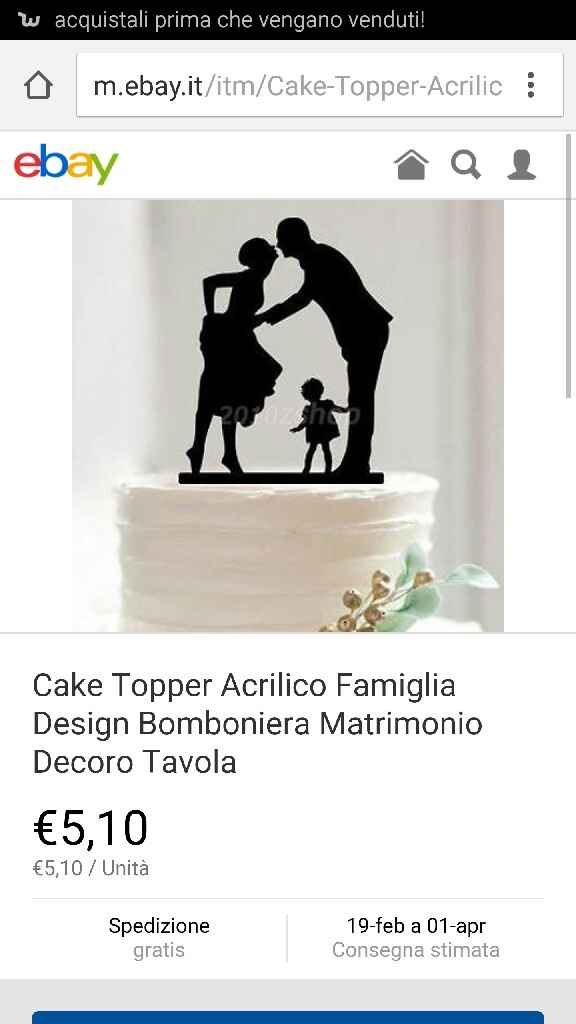 Cake topper sposi con figlia - 4