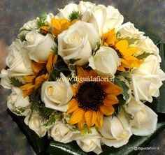 Bouquet girasoli e rose