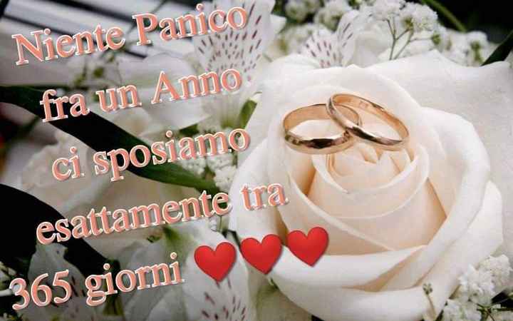 Da oggi ha inizio il nostro conto alla rovescia ⏳ #unannoprecisoalnostrosi 💍💒❤️ - 1