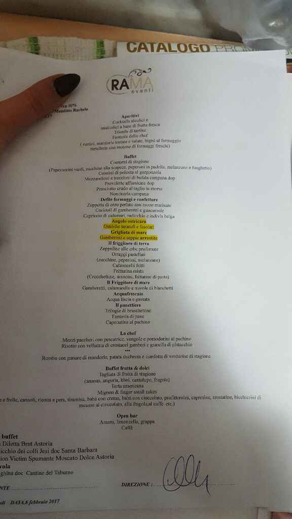 Allestimenti e menu - 1
