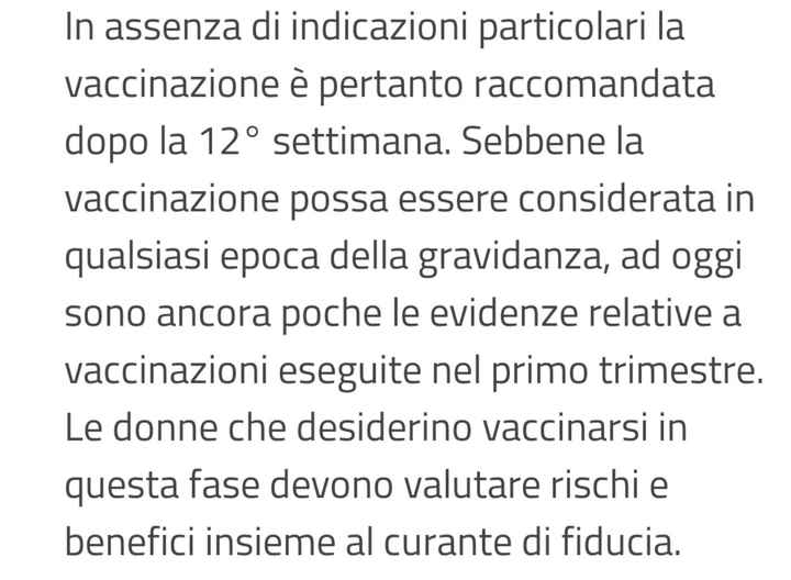 Seconda dose di vaccino incinta di un 4 settimane - 1