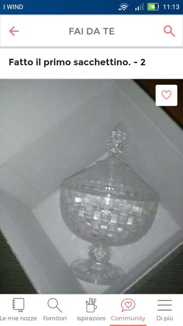  Questa e la nostra bomboniera,di cristallo, - 2