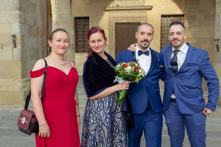 Foto di gruppo con i testimoni, ma quant'è bella mia sorella?! ^^