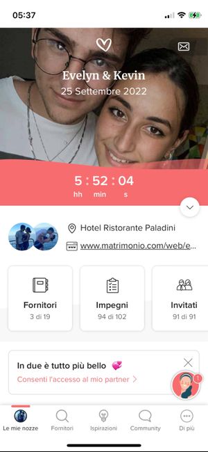 Ansia e meno 5 ore 😍 1