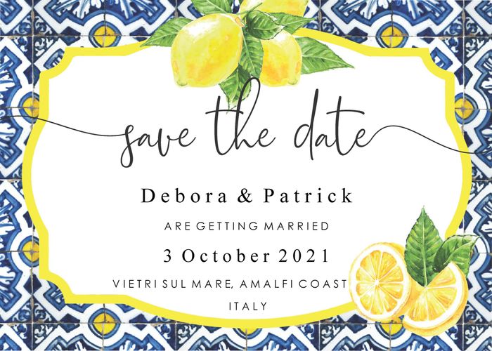 Save the date 2