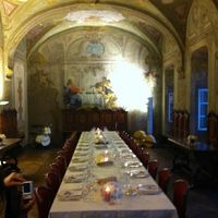 La sala per il banchetto: La Tavola del Chiostro