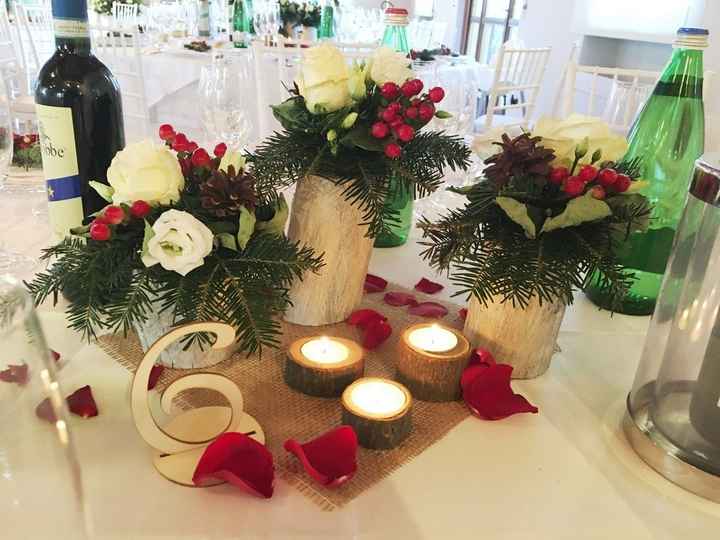 Centrotavola matrimonio invernale