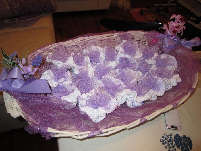 cesta con bomboniere fai da te