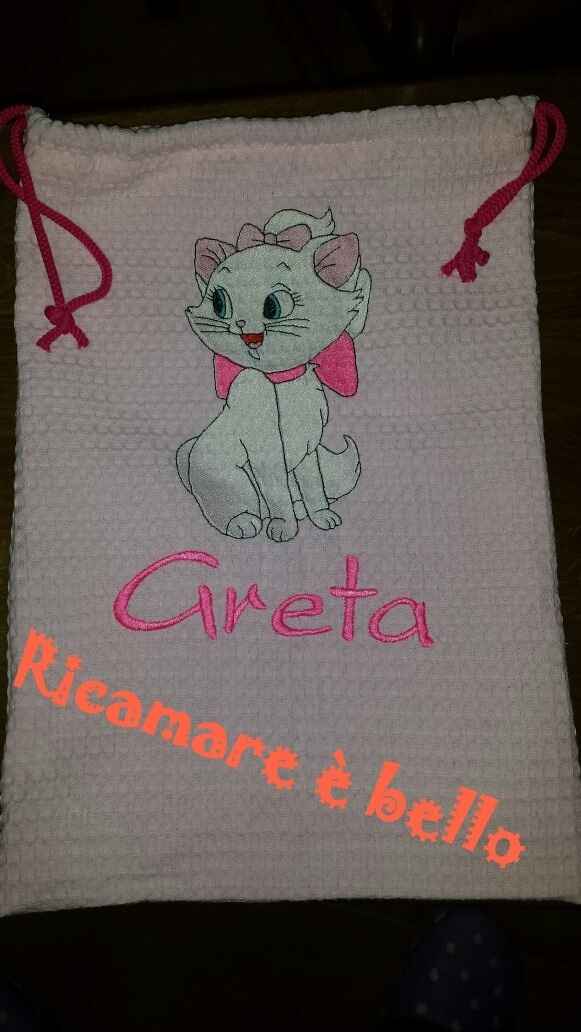 Sacca porta cambio per la nostra principessina Greta !