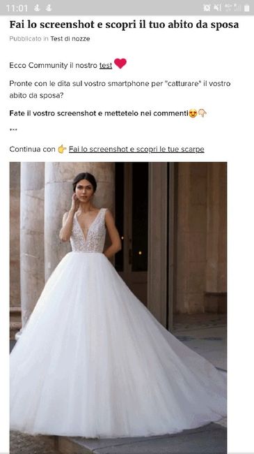 Fai lo screenshot e scopri il tuo abito da sposa - 1