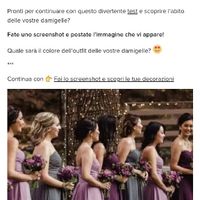 Fai lo screenshot e scopri il vestito delle tue damigelle - 1