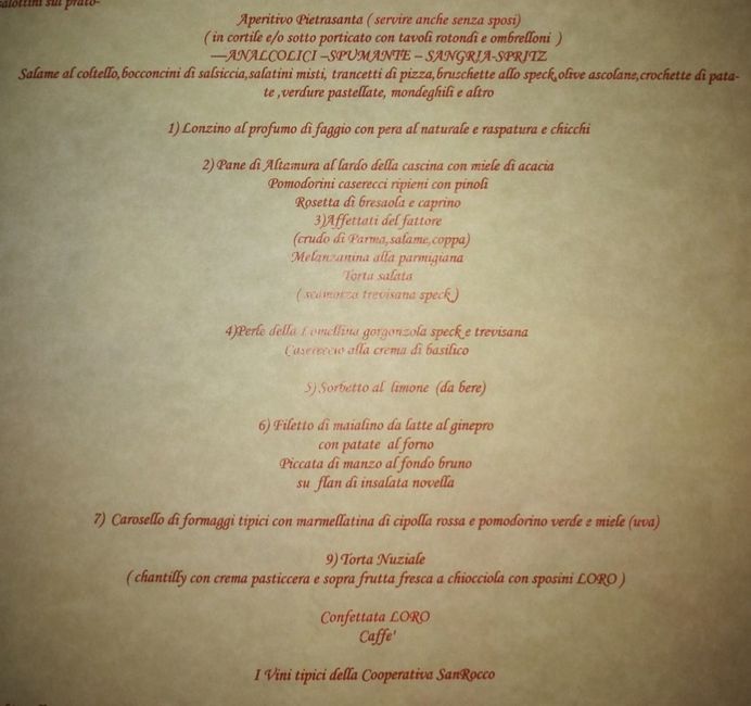 Il vostro menù?? - 1