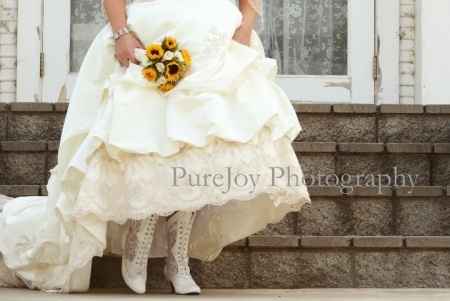 Sposa con outlet stivali