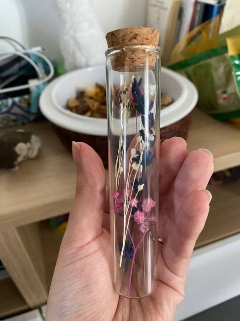 Segnaposto provette in vetro 3