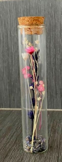 Segnaposto provette in vetro 2