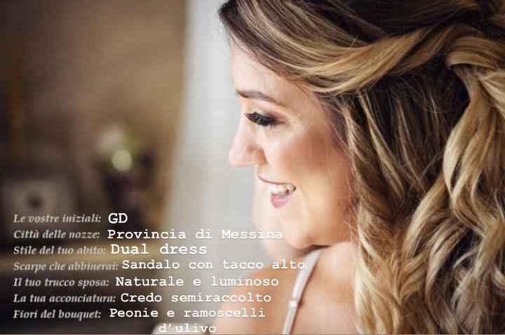 Condividi il tuo identikit sposa - 1