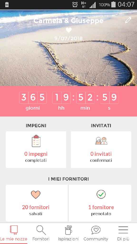 Il mio countdown segna 365 😍😍😍 - 1