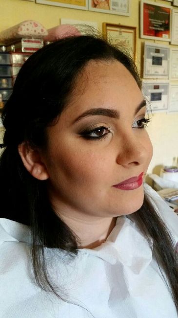ieri la prima prova trucco! !!!!