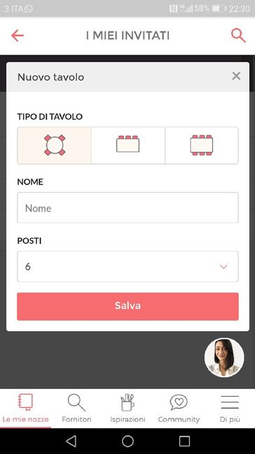 Gestore Tavoli: creare la piantina - 1