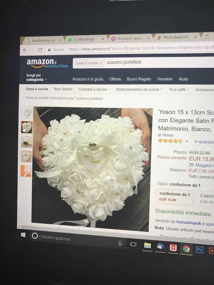 Quanto misurano i cuscini portafedi? - 1