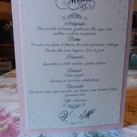 Menu triangolare in piedi