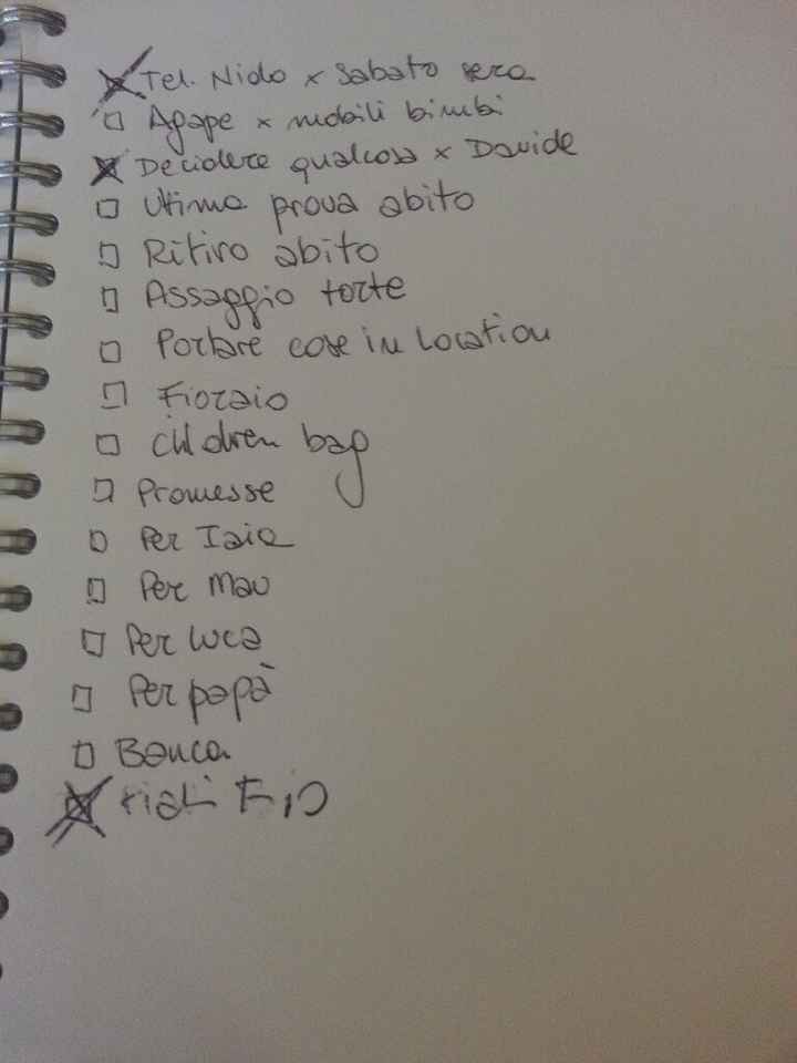 A meno 7... to do list con le ultime cose da fare! - 1