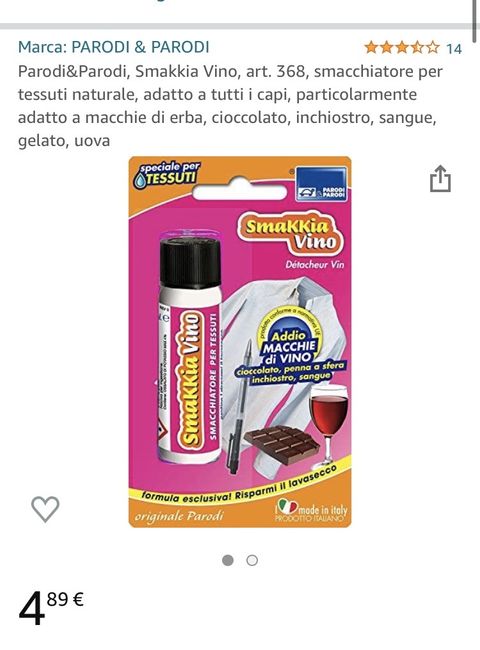 Suggerimenti: smacchiatore nelle wedding bag 1