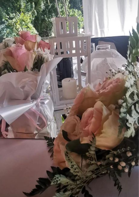 Fiori e bouquet bianco/rosa 10