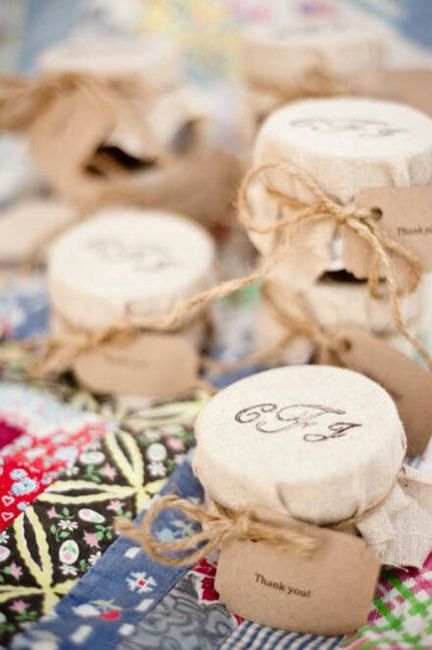 Idea segnaposto barattolini di marmellata - 1