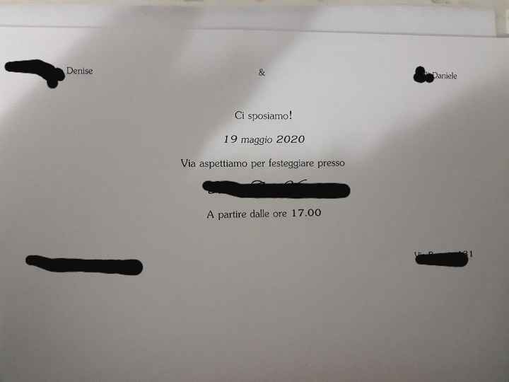 Partecipazioni per il rinfresco - 1