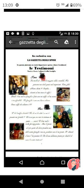 Gazzetta degli sposi caricato file 2