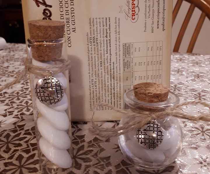 fialette e ampolle confetti (qui manca il nastro rosa)