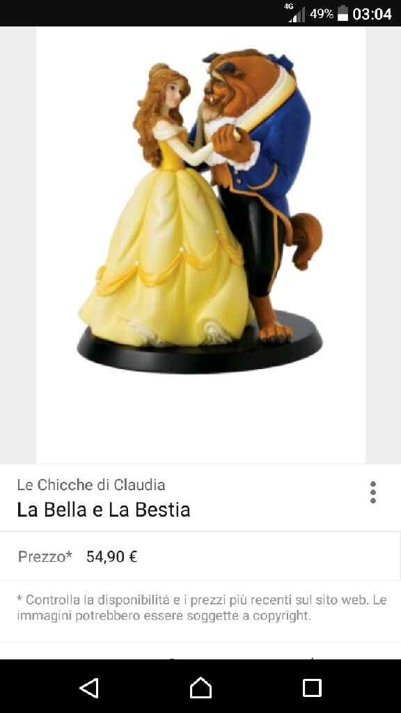 Bella e la bestia statuine - 2