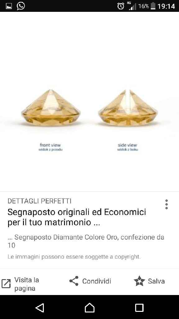  Segnaposto diamanti! - 1