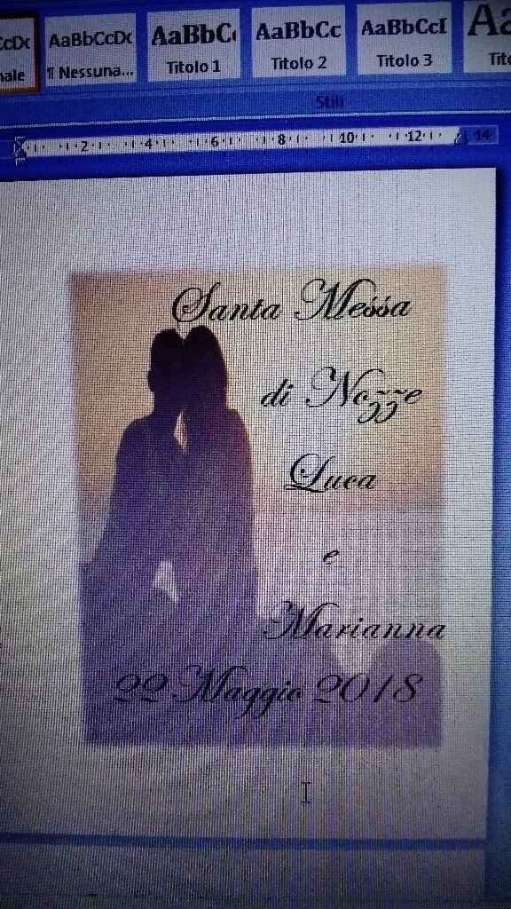  Prima bozza di libretto - 1