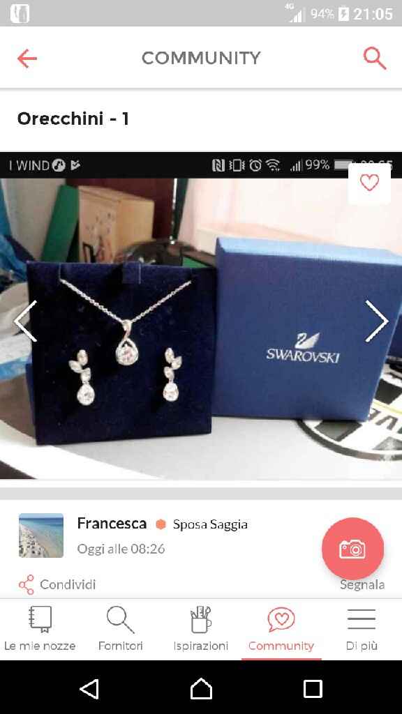  Foto orecchini pendenti swarovski - 1