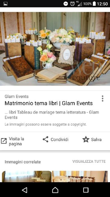Tableau e centri tavoli tema libri - 3