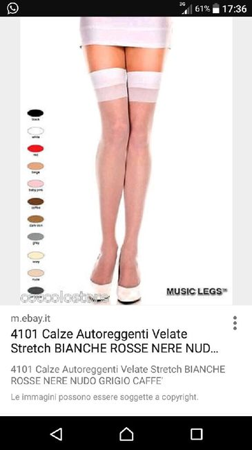 Aiuto dove trovare le calze color bianco seta - 1