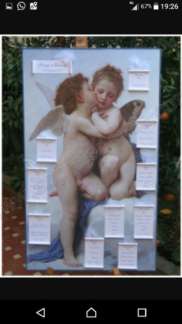 Tableau de mariage con angeli 3