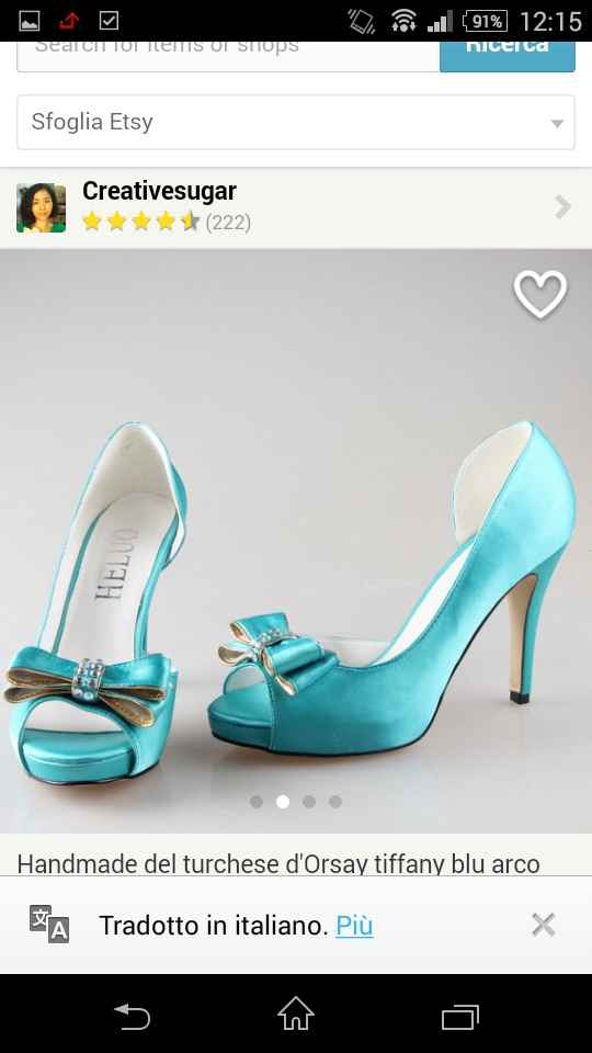 Scarpe blu tiffany - 1