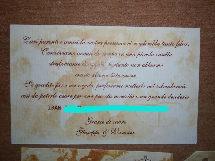 partecipazioni matrimonio e iban 1