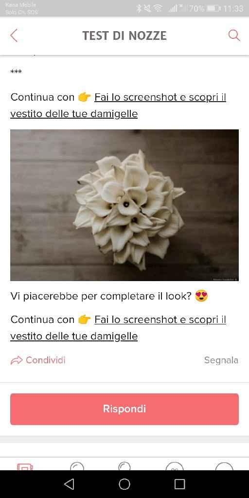 Fai lo screenshot e scopri il tuo bouquet - 1