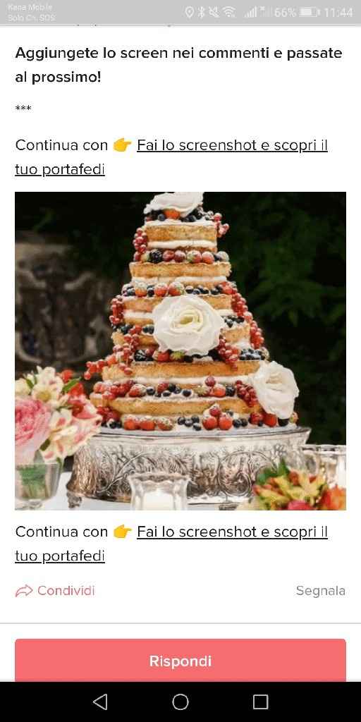 Fai lo screenshot e scopri la tua torta nuziale - 1