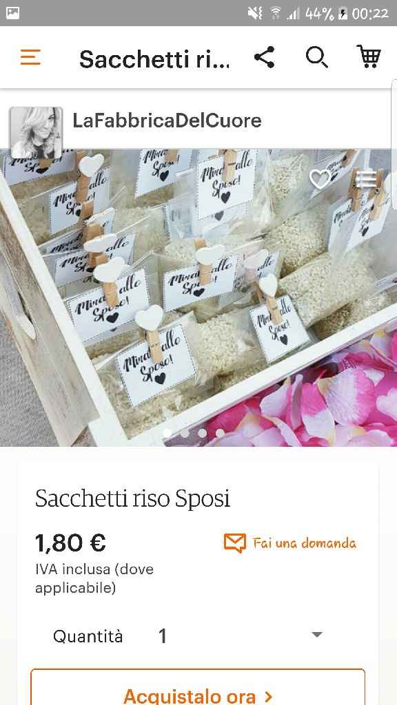  Chi invece dei coni ha fatto le scatoline trasparenti per il riso? - 1