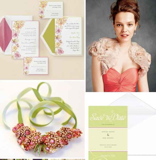 matrimonio in rosa e verde per angela